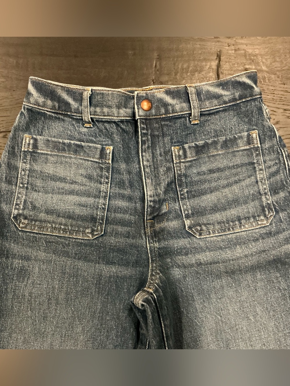 Madewell Women’s Emmett Jeans with Front Patch Pockets Size 27